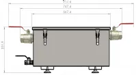 Bac  graisse professionnel inox 20 litres avec couvercle 31CG010202